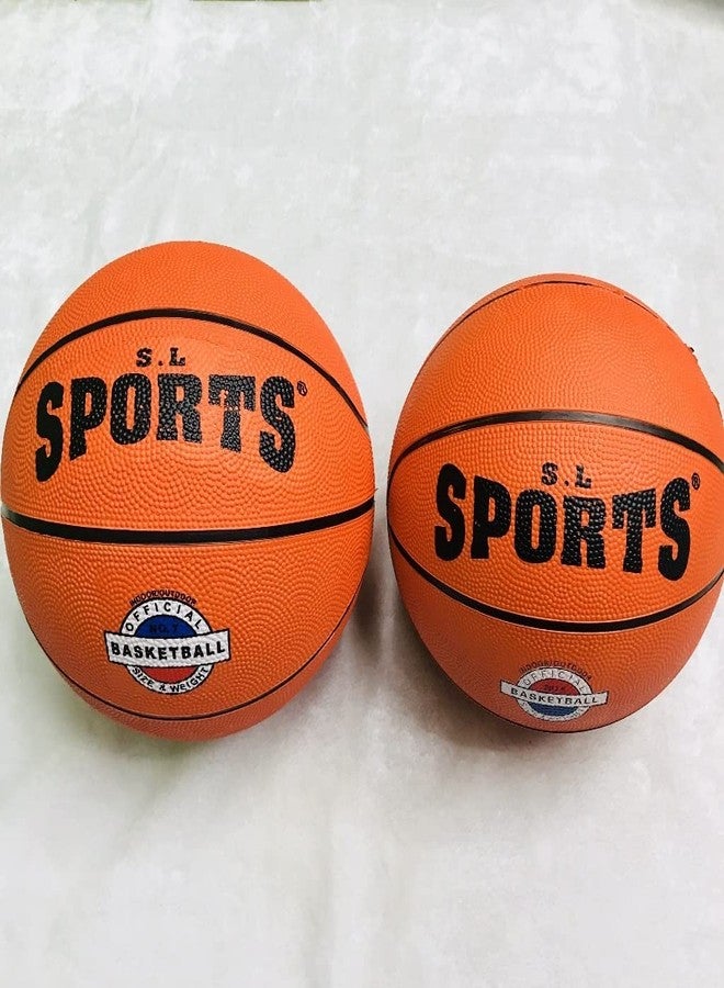 VWretails® PVC | Rubber Basketball Sports Toy for Kids | Indoor/Outdoor Game Basket Ball for Kids 4 Years to up (Size 3) - Image 3